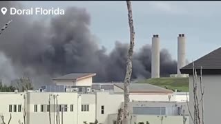 Massive Fire at a Renewable Energy Plant in Doral, Florida
