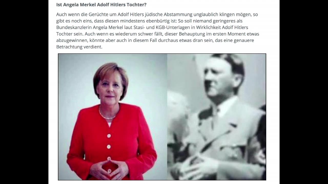 Elitäre Blutlinien Sind die Rothschilds mit Hitler und Merkel verwandt
