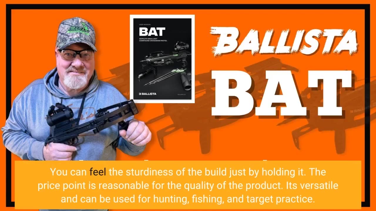 Buyer Comments: BALLISTA BAT Compound Mini Crossbow, Self-Cocking with One  Hand Small Crossbow