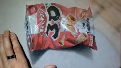 Amazing Chips Bag Drawing !