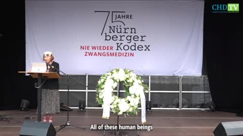 "Nigdy więcej nie jest teraz" - ocalała z Holokaustu Vera Sharav Iconic Speech w Norymberdze 75