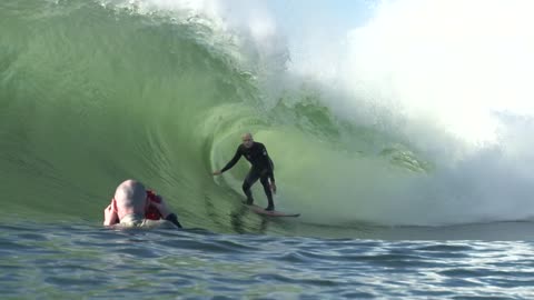 Surfer inside the Wave