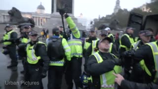 The British police were met with aggression at yesterday’s anti-Israel protest in London