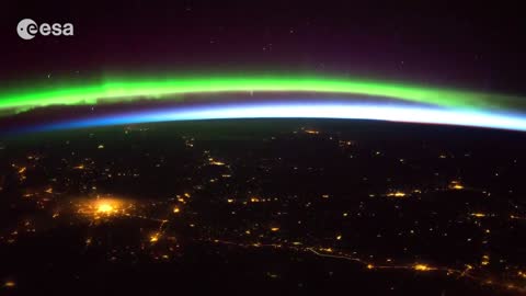 Stunning timelapse of the Aurora borealis from space