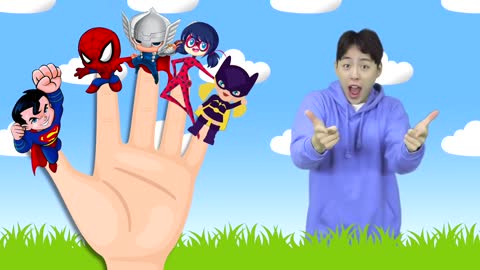 Finger Family Superheros Детские песни Finger Family Superheros Kids Songs - Mashu ToysReview
