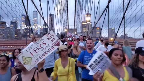 NY Protestors Chant "F*** Joe Biden" As They March Against Vaccine Mandates