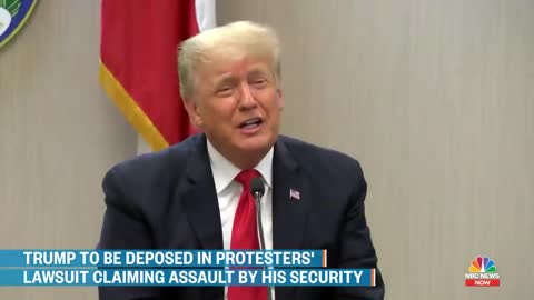 Trump To Be Deposed In Protesters' Lawsuit Claiming Assault By His Security