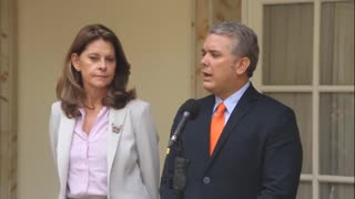 Presidente Santos recibió a Iván Duque en la Casa de Nariño