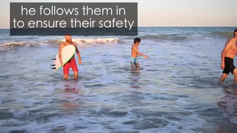 Off Duty Lifeguard Saves Two Beachgoers While Giving An Interview