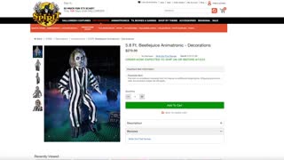 Spirit Halloween Beetlejuice 2021 sneak peak