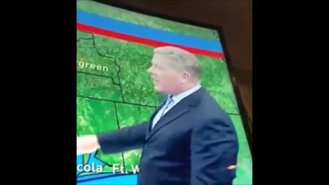Weatherman farts on video
