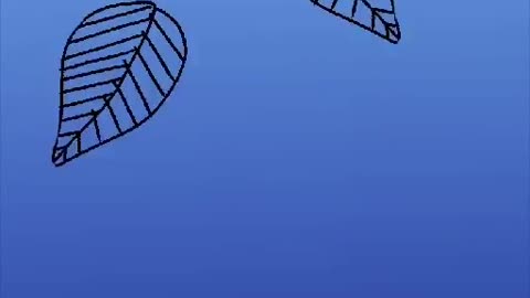 Timelapse video of leaves in blue background