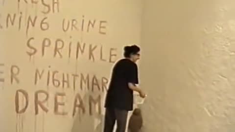 marina abramovic cooking spirit in McAffe Telegram video shows satanist painting with human blood