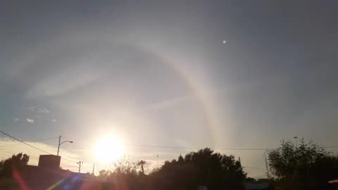 Rainbow 🌈 around sun