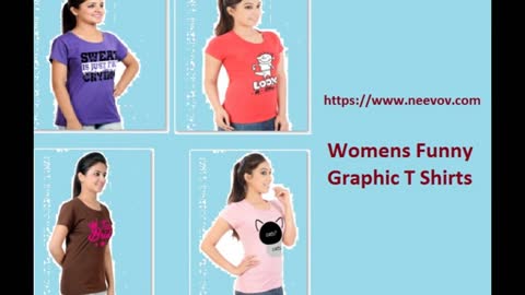 Womens Funny Graphic Design White Colour Cotton T Shirts