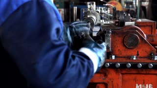 workflow on a cnc pipe bender in a workshop in production