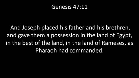 KJV Bible Genesis Chapter 47
