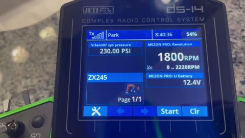 Pressure telemetry on Jeti radio