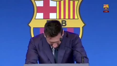 Messi explode into tears and say goodbye Barcelona !