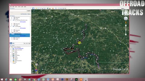 Offroad Tracks Tutorial Import KML Track to Google Earth