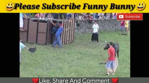 Funny Most awesome bullfighting festival funny crazy bull fails