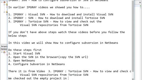 IPGraySpace: SVN - How to configure and checkout subversion or SVN project in Netbeans