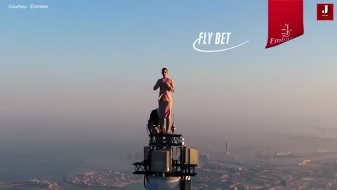 How they did it. Filming an Ad on top of the Burj Khalifah