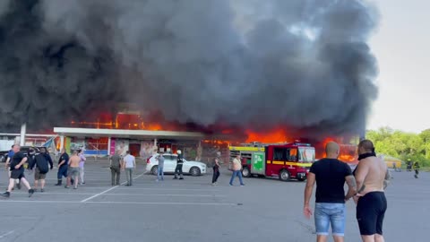 THE INVADERS FIRED ROCKETS AT A SHOPPING CENTER