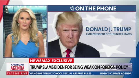 President Donald Trump joins Newsmax TV