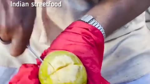 ICE CREAM STUFFED IN REAL FRUIT | INDIAN STREET ICE CREAM |