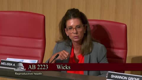 CA Senator Melendez (R) grills Assemblymember Wicks(D) on the language of AB 2223