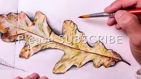 How to Paint a Fall Leaf