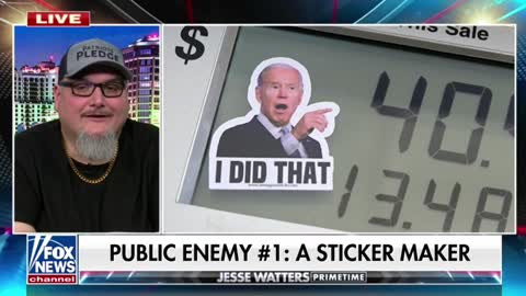 The creator of the Biden “I did that” stickers which have been appearing on gas pumps throughout America says they stickers are “a peaceful form of protest.”