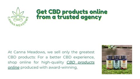 CBD Products for Sale for your health - Canna Meadows