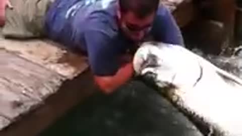 Dude Rumbles with a giant fish