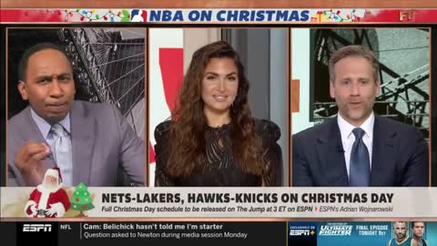 Hope both teams will be healthy. Stephen A can't wait Lakers vs Nets on Christmas Day
