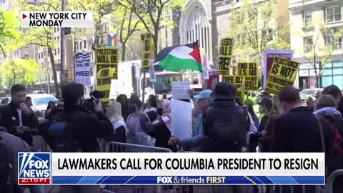 Fox News-Columbia president facing bipartisan calls to resign over anti-Israel protests