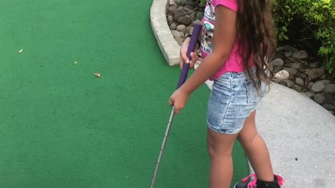 Mini golf day with my daughter