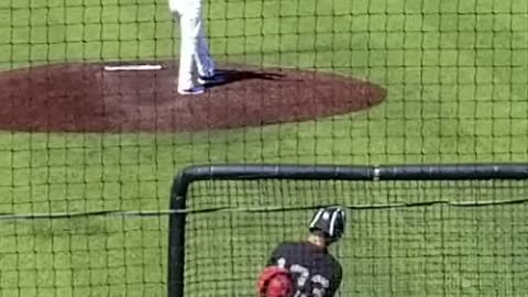 Connor Yawn pitching at a Perfect Game showcase August 4, 2019, 2nd inning.