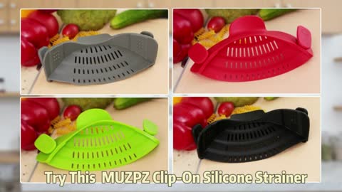 Clip on Food Strainer for Kitchen