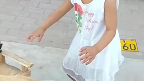 Kid Having Unique Dog Transport