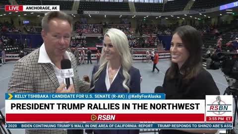Kelly Tshibaka Interview at Save America Rally in Anchorage, AK
