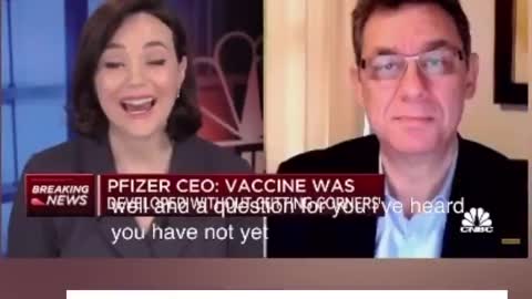 Pfizer CEO says he's a healthy 59 year old and shouldn't rush to vaccinate!