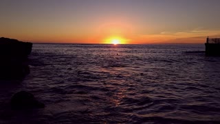 On a beach in Hawaii