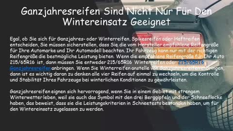 Ganzjahresreifen Sind Nicht Nur Für Den Wintereinsatz Geeignet