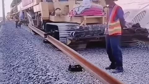 Just Chinese. They're just building a railroad. Quickly
