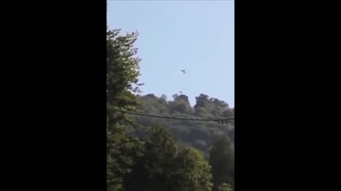 UFO over the mountain in Reutlingen, Germany