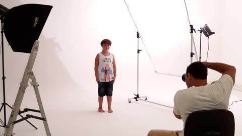 my son in test for special model