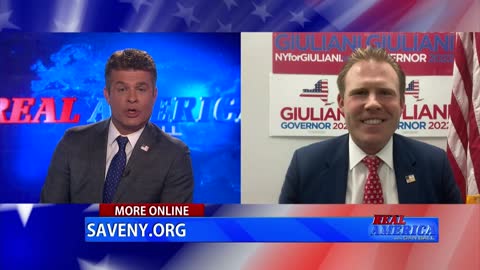 REAL AMERICA -- Dan Ball W/ Andrew Giuliani, NY Gov. Cracks Down On Law-Abiding Gun Owners, 5/20/22