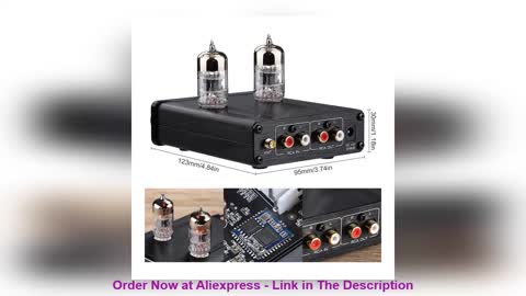 ☀️ AIYIMA Bluetooth 5.0 6N3 Tube Amplifier Preamp Preamplifier HiFi Stereo Vacuum Bile Tube Preamp